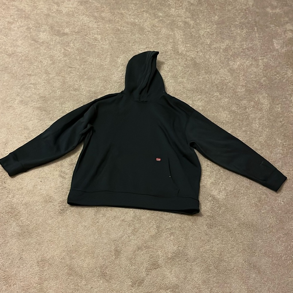 Fleece Lined Black Hoodie